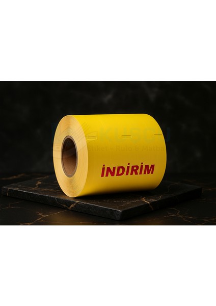 1 Adet 135MMX100MM 250'LIK Orta Delikli/çentikli 'indirim' Lamine Karton Raf Etiketi / Kuşçu Etiket modelleri