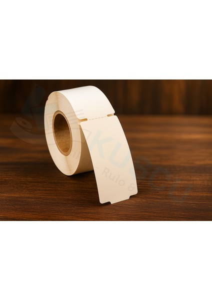 1 Adet 100MMX38MM 350'LIK Yanlardan Çentikli Lamine Karton Raf Etiketi / Kuşçu Etiket fiyatları