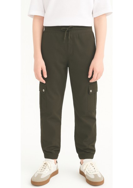 Erkek Çocuk Komando Cepli Beli Lastikli Okul Pantolonu AK1000-1-2 fırsatları