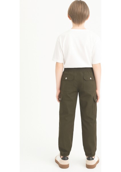 Erkek Çocuk Komando Cepli Beli Lastikli Okul Pantolonu AK1000-1-2 indirimleri