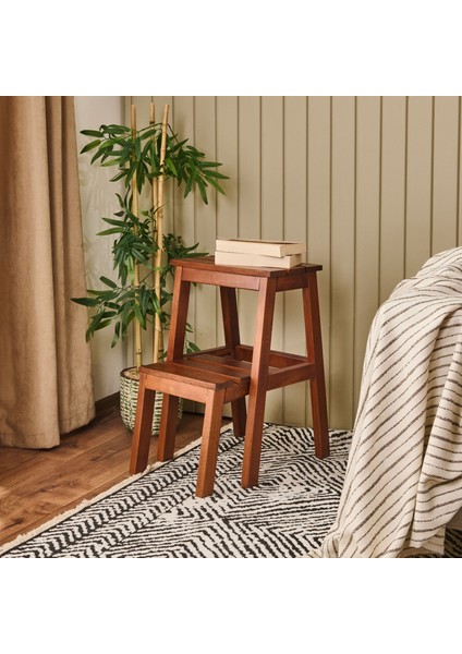 Merdiven Tabure - Ceviz - 54X37X34 cm