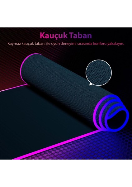 Rgb Gami̇ng Mouse Pad 14 Modlu 300X800X4MM fırsatları