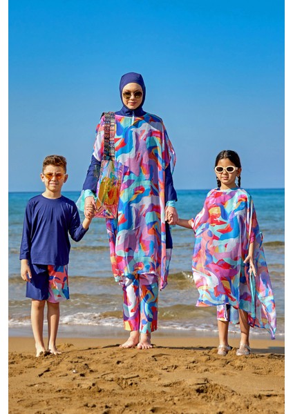 UPF50+ Korumalı, Hafif Kumaş, 2 Parça Set Mayo C2502 modelleri