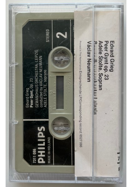 Edvard Grieg Peer Gynt Kaset (Orjnal Dönem Baskı Kaset) fiyatları