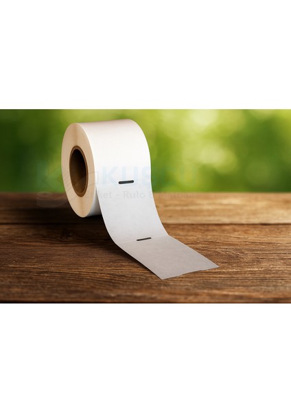 1 Adet 100MMX38MM 350'LIK Orta Delikli Lamine Karton Raf Etiketi / Kuşçu Etiket fırsatları