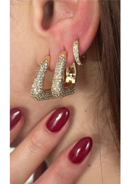 Çelik Taşlı Gina Küpe fiyatları