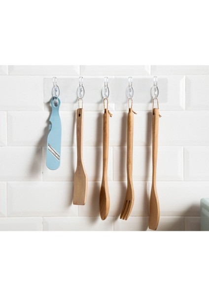 Şeffaf Duvar Askısı 5'li Iz Bırakmayan Güçlü Yapışkanlı Banyo Mutfak Düzenleyici Kanca Askılık fiyatları