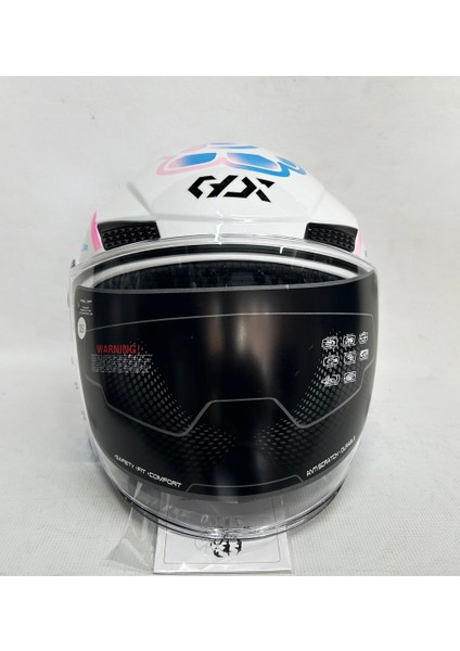 Yarım Kask OF-627 Şefaf Vizörlü indirimleri