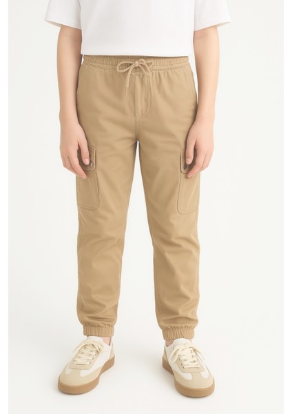 Erkek Çocuk Komando Cepli Beli Lastikli Okul Pantolonu AK1000-1-2 fırsatları