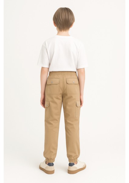 Erkek Çocuk Komando Cepli Beli Lastikli Okul Pantolonu AK1000-1-2 indirimleri