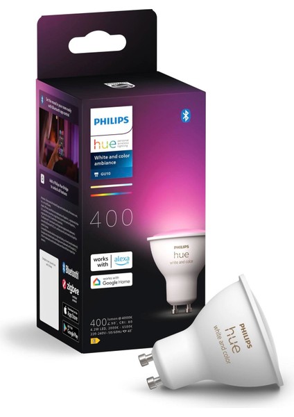 Huewca 4.2W Renkli Akıllı Ampul GU10 Spot Ampul