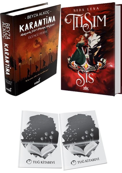 Tılsım ve Sis 1 Cadı Avı Ciltli ve Karantina 3 Ciltli Beyza Alkoç 2li Set + Hediyeli
