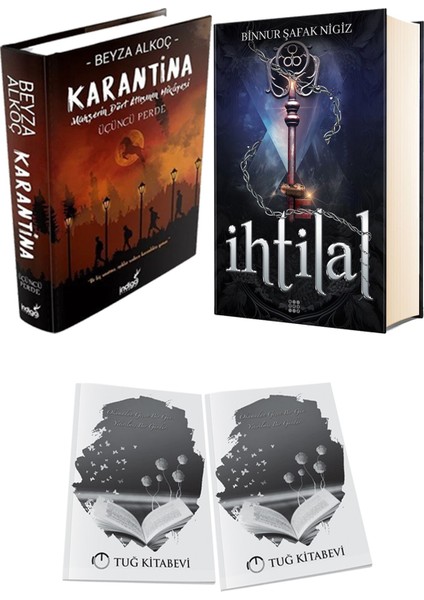 Ihtilal 3 Zerda Ciltli ve Karantina 3 Ciltli Beyza Alkoç 2li Set + Hediyeli