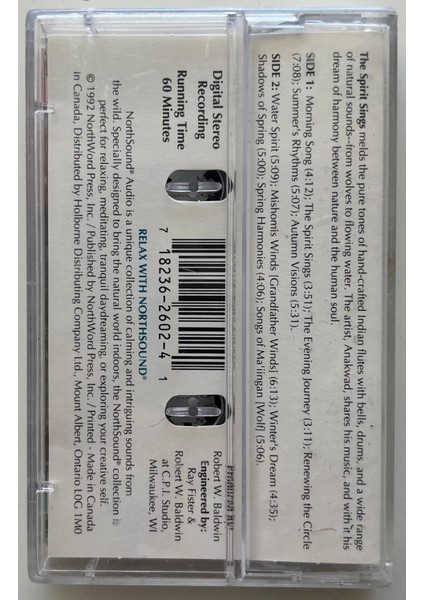 The Spirit Sings North Sound Kaset (Orjnal Dönem Baskı Kaset) fiyatları