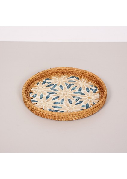 Mylamp Pearl 25X3 cm Sedefli Rattan Tepsi & Duvar Dekoru fiyatları