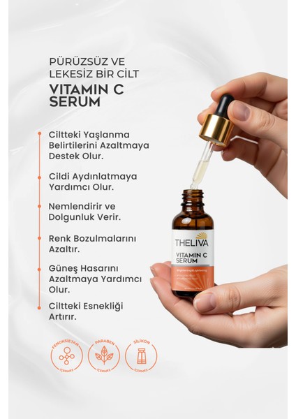 C Vitamini Serum Aydınlatıci Hyaluronik Asit Cilt,leke Yaşlanma ve Kırışıklı Karşıtı Yüz Serumu fiyatları