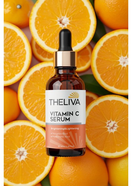 C Vitamini Serum Aydınlatıci Hyaluronik Asit Cilt,leke Yaşlanma ve Kırışıklı Karşıtı Yüz Serumu