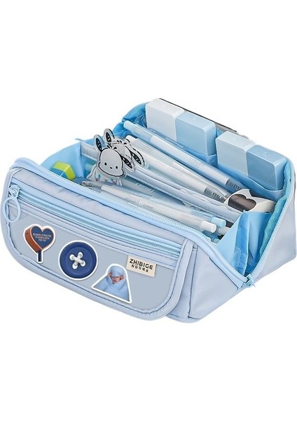 Kız ve Erkek Öğrenciler Için Kalem Çantası, Süper Geniş Kapasiteli Kalem Kutusu, Ortaokul Öğrencisi ve Kız Çok Fonksiyonlu Kırtasiye Kutusu (Yurt Dışından)