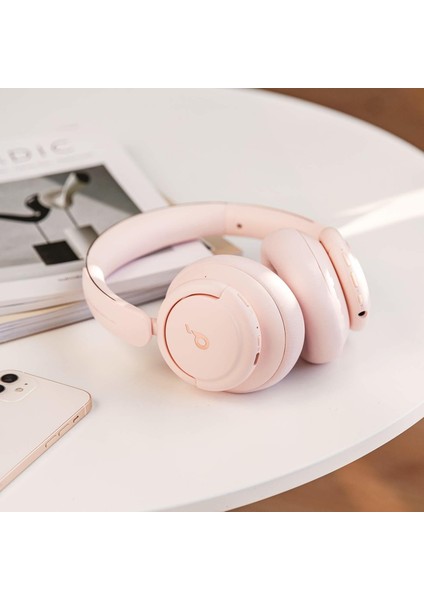 Soundcore Life Q30 Bluetooth Kablosuz Kulaklık - Hibrit Aktif Gürültü Önleyici ANC - Sakura Pink - A3028 (Anker Türkiye Garantili) fırsatları
