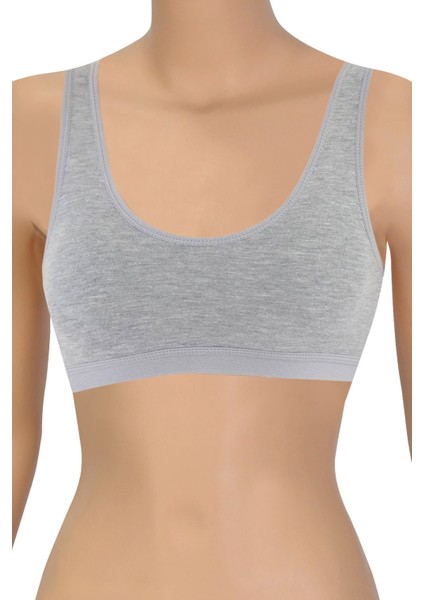 Kadın Sütyen Pedli Kalın Askılı Büstiyer (%96 Pamuk - %4 Elastan)