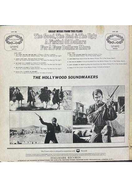 The Hollywood Soundmakers – Great Music From The Films The Good, The Bad & The Ugly / A Fistful Of Dollars / For A Few Dollars More fiyatları