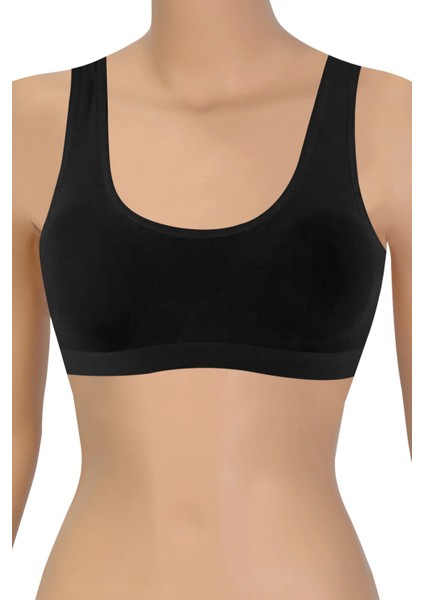 Kadın Sütyen Pedli Kalın Askılı Büstiyer (%96 Pamuk - %4 Elastan)