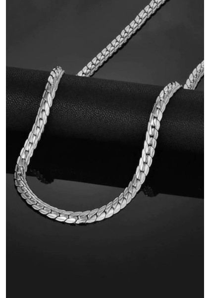 Ezme Hasır Yassı Yılan Model Çelik Erkek Kolye Zincir ECK36-2 fiyatları