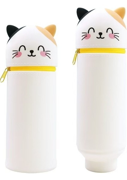 Karikatür Silikon Kalem Çantası Dikey Kırtasiye Kutusu (Yurt Dışından)