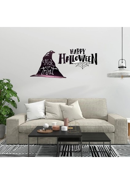 Happy Halloween Temalı Duvar Stickerı fiyatları