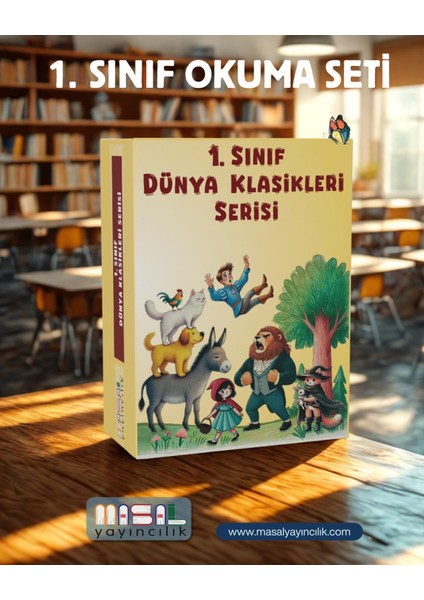 MASAL YAYINCILIK 1.SINIF DÜNYA KLASİKLERİ ÖYKÜ DİZİSİ modelleri