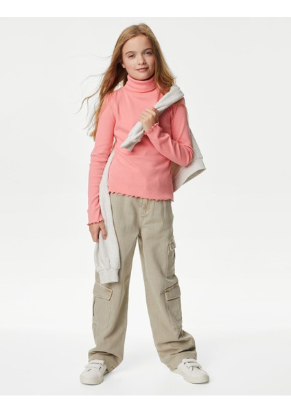 Straight Denim Kargo Jean (6-16 Yaş)