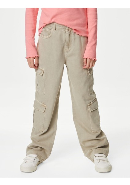Straight Denim Kargo Jean (6-16 Yaş) modelleri