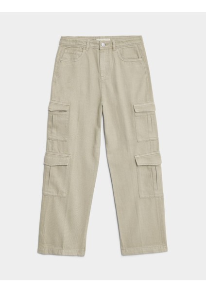 Straight Denim Kargo Jean (6-16 Yaş) indirimleri