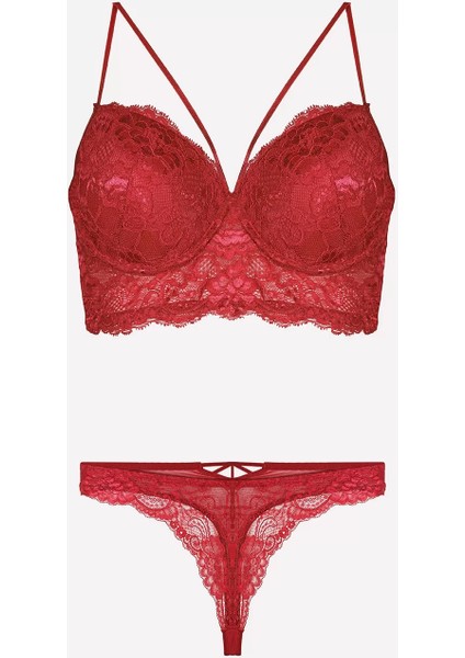 Nurteks 4330 Desteksiz Dantelli Sütyen Takım