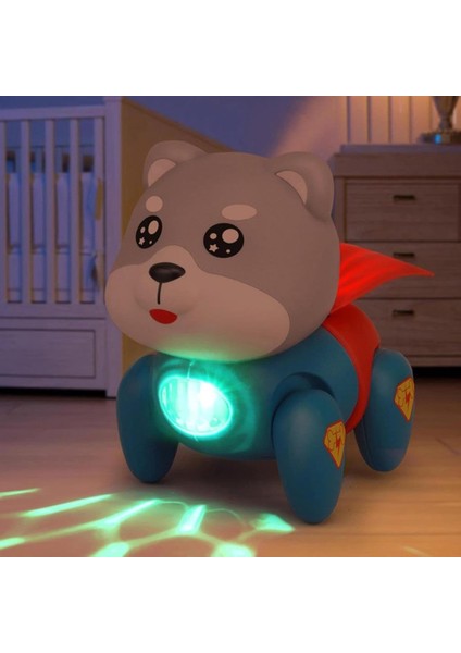 Işıklı Müzikli Işlevsel Superman Köpek - Mini Superman Köpek QB-26Y modelleri