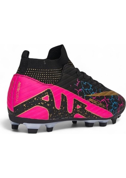 Çoraplı Siyah Fuşya Halı Saha Krampon Futbol Ayakkabısı fiyatları