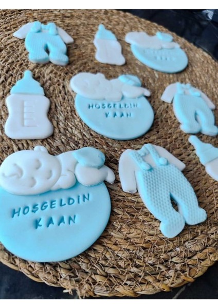 Hoşgeldin Bebek Kurabiye Seti – 20'li (Erkek Bebek Temalı) fiyatları