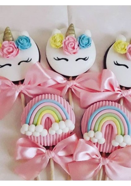 Unicorn Temalı Kurabiye -20 Adet