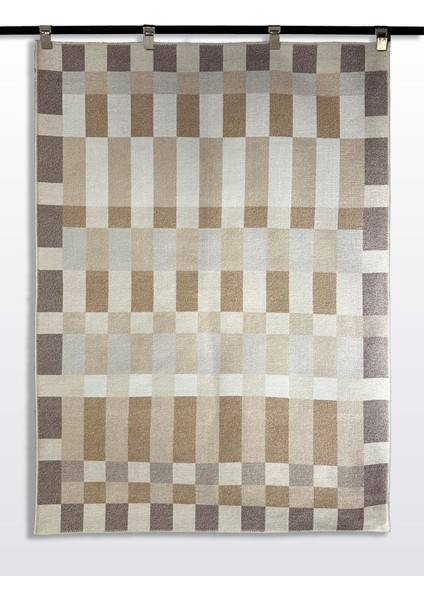 Bej Kahve Tonlu Geometrik Desenli Yıkanabilir Yumuşak Salon Koridor Yolluk Halısı MARS2266 fiyatları