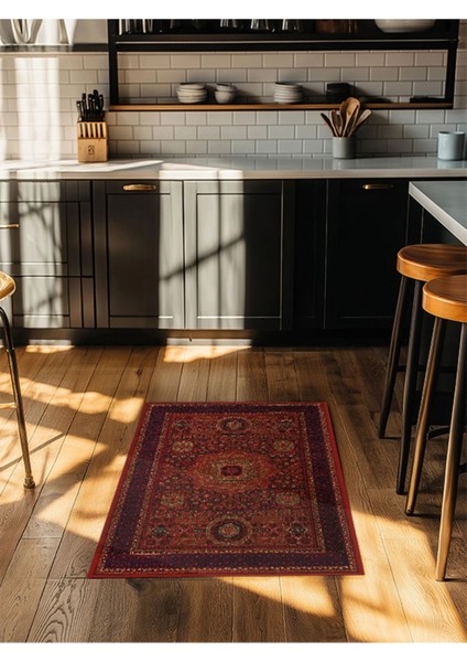 Mars Halı Klasik Bordo Geleneksel Salon Halısı MARS2257 fırsatları