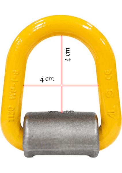 Klipli WLL2T Powerk Zemin Halka Bağlantı 2 Ton Karoser Yük Sabitleme Metal Halka Bağlama Kancası fiyatları