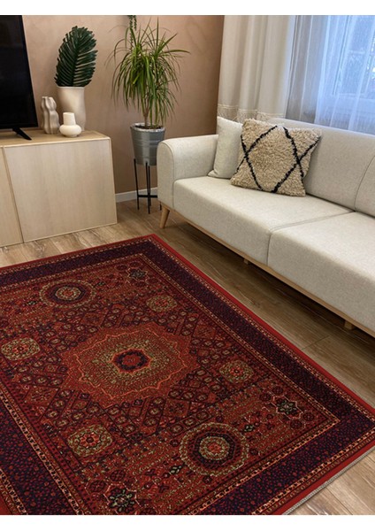 Mars Halı Klasik Bordo Geleneksel Salon Halısı MARS2257 modelleri