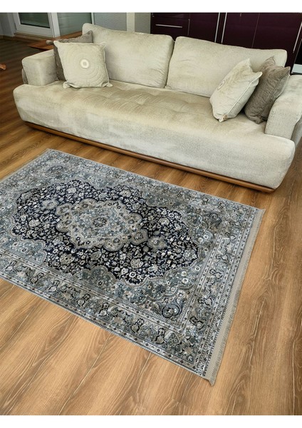 Mars 2050 Haki Tonlarında Etnik Eskitme Pamuk Dokuma Taban Halı fırsatları