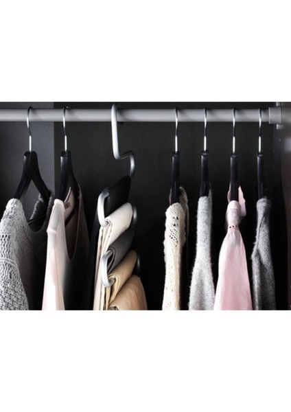 5 Katlı Metal Pantolon Bluz Elbise Eşarp Askısı fırsatları