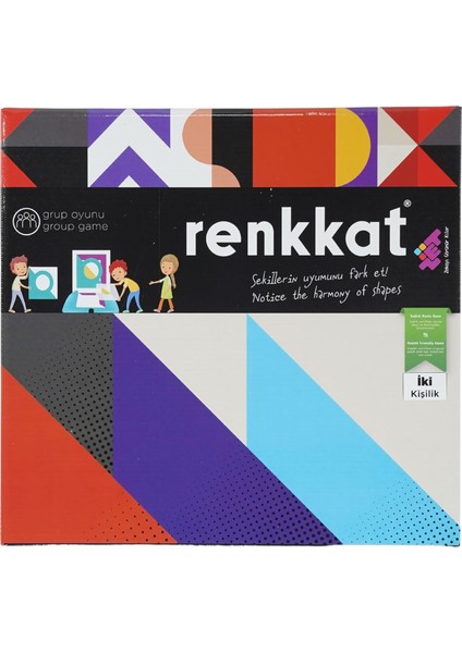 Zeka Renkkat (Iki Kişilik) Dikkat Zeka ve Akıl Oyunu 4+ Yaş 2 Oyuncu