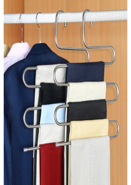 Snake Dolap Içi 5 Kat Katlı Pantolon Eşarp Şal Askısı | 5 Katlı Pantolon Eşarp Askısı 5 Katlı Askı