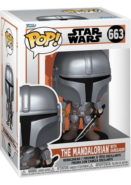 Pop : The Mandalorian With Darksaber Figür