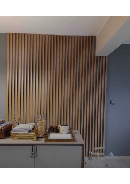 12 Adet Kendinden Yapışkanlı Ahşap Çıta 120 cm - Bambu