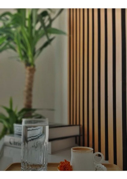 12 Adet Kendinden Yapışkanlı Ahşap Çıta 120 cm - Bambu