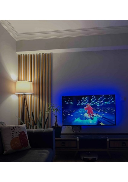 12 Adet Kendinden Yapışkanlı Ahşap Çıta 120 cm - Bambu